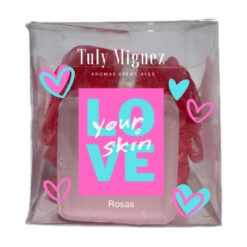 Set Esponja Vegetal + Jabón en Barra Tuly Miguez  Rosas X 1 U