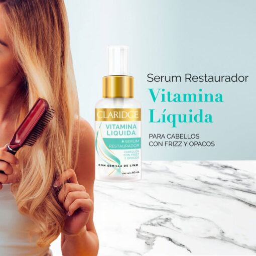 Serum Capilar Claridge  Vitamina Líquida X 60 Ml - Imagen 2