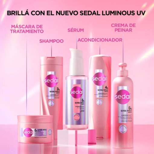 Crema para Peinar Sedal  Luminous UV X 300 Ml - Imagen 8