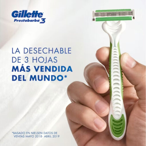 Máquina de Afeitar Gillette Prestobarba 3 Sensitive X 8 U - Imagen 5