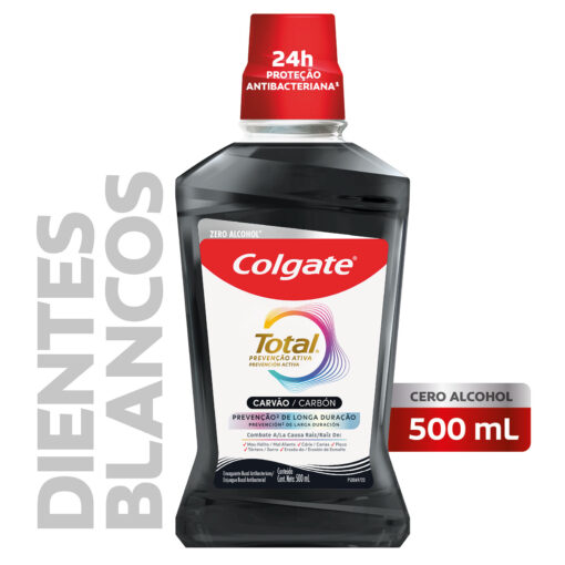 Enjuague Bucal Colgate Total Prevención Activa Carbón Zero X 500 Ml - Imagen 2