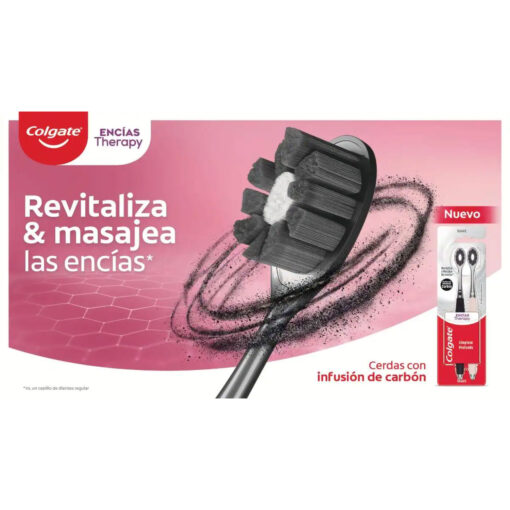 Cepillo de Dientes Colgate Encías Therapy Carbón Ultra Suave X 2 U - Imagen 8