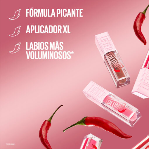 Brillo Labial Maybelline Lifter Plump 08 Hot Honey X 5,4 Ml - Imagen 7