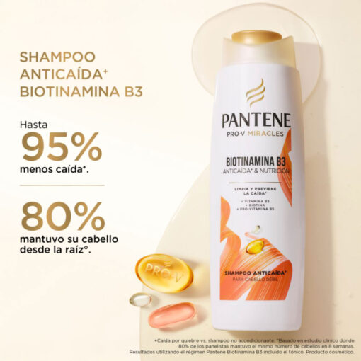Shampoo Pantene Pro V Miracles Anti Caída X 300 Ml - Imagen 3
