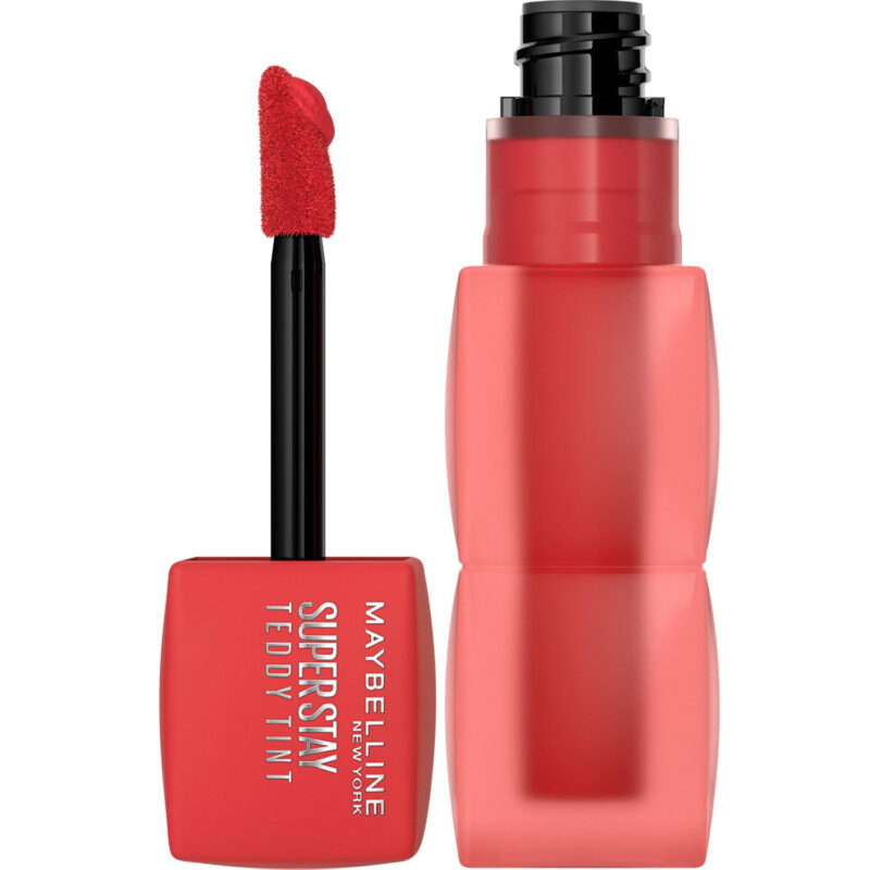 Labial Líquido Tinta Maybelline SuperStay Teddy Tint 30 Coquettish X 5 Ml