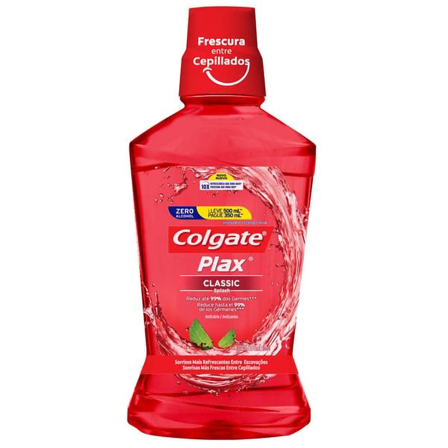 Enjuague Bucal Colgate Plax Classic Zero Alcohol X 500 Ml
