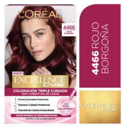 Alternative view of Tintura Permanente en Kit Loreal Paris Excellence 4466 Rojo Borgoña X 1 U