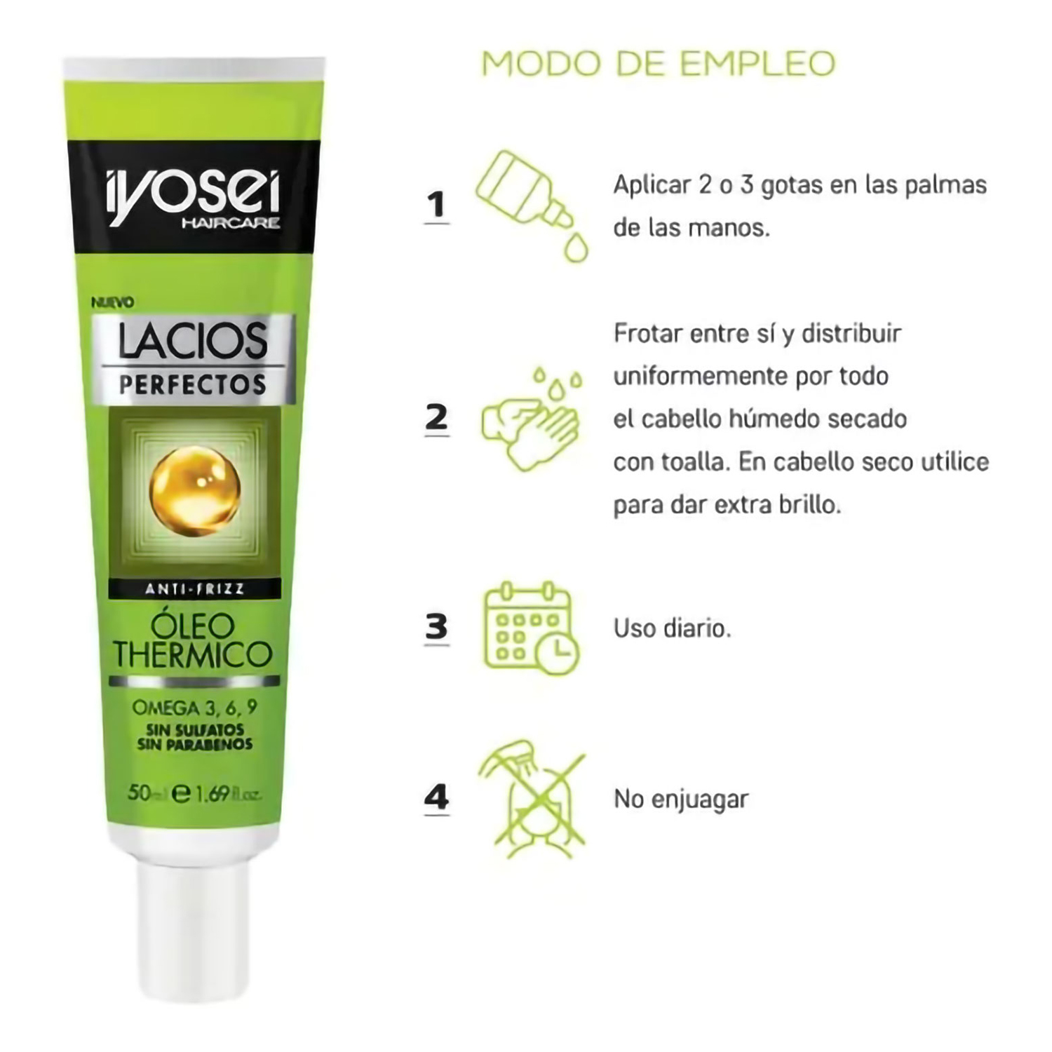 Serum Thermico Iyosei Lacios Perfectos X 50 Ml - Imagen 3