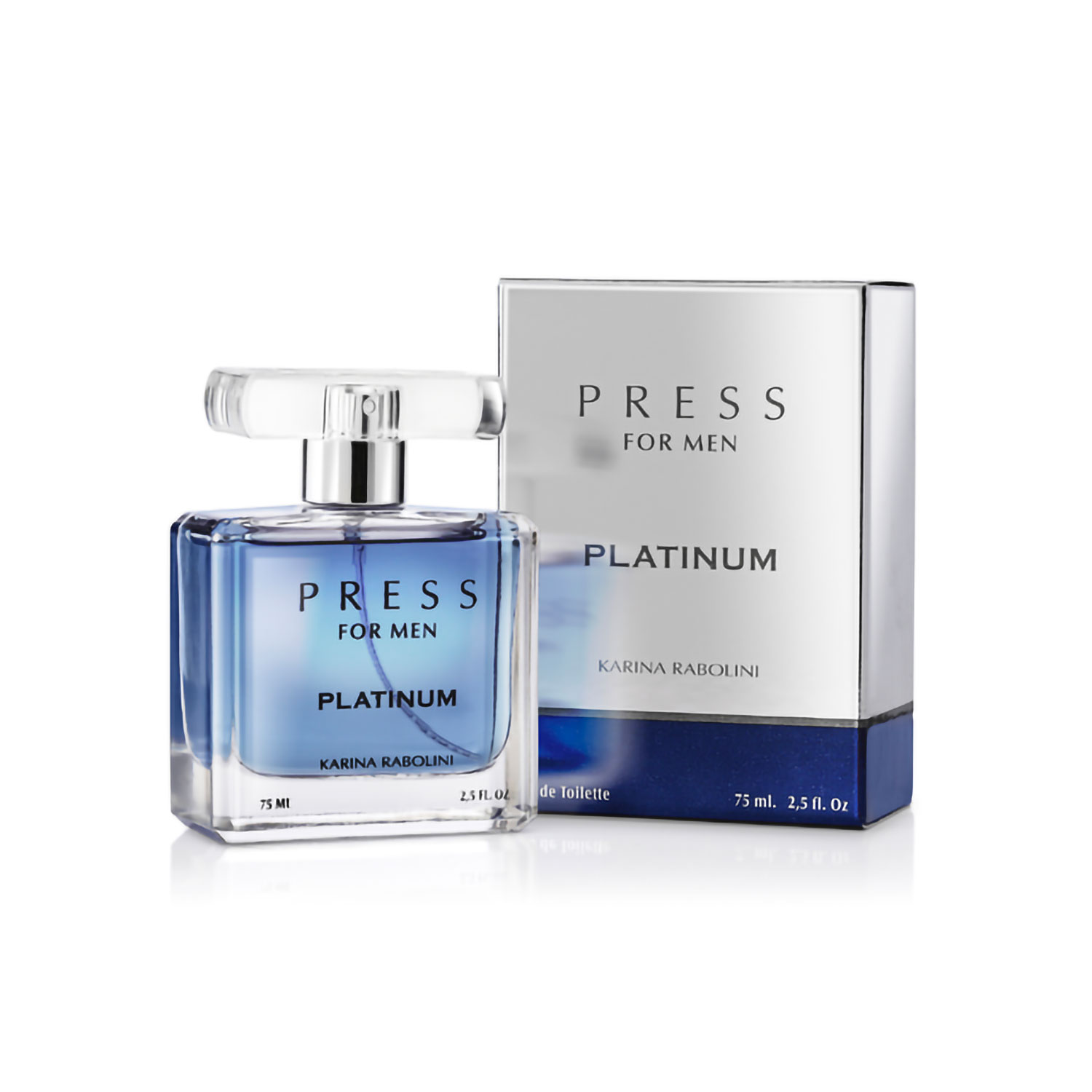 Perfume Karina Rabolini Press for Men Platinum X 75 Ml - Imagen 2