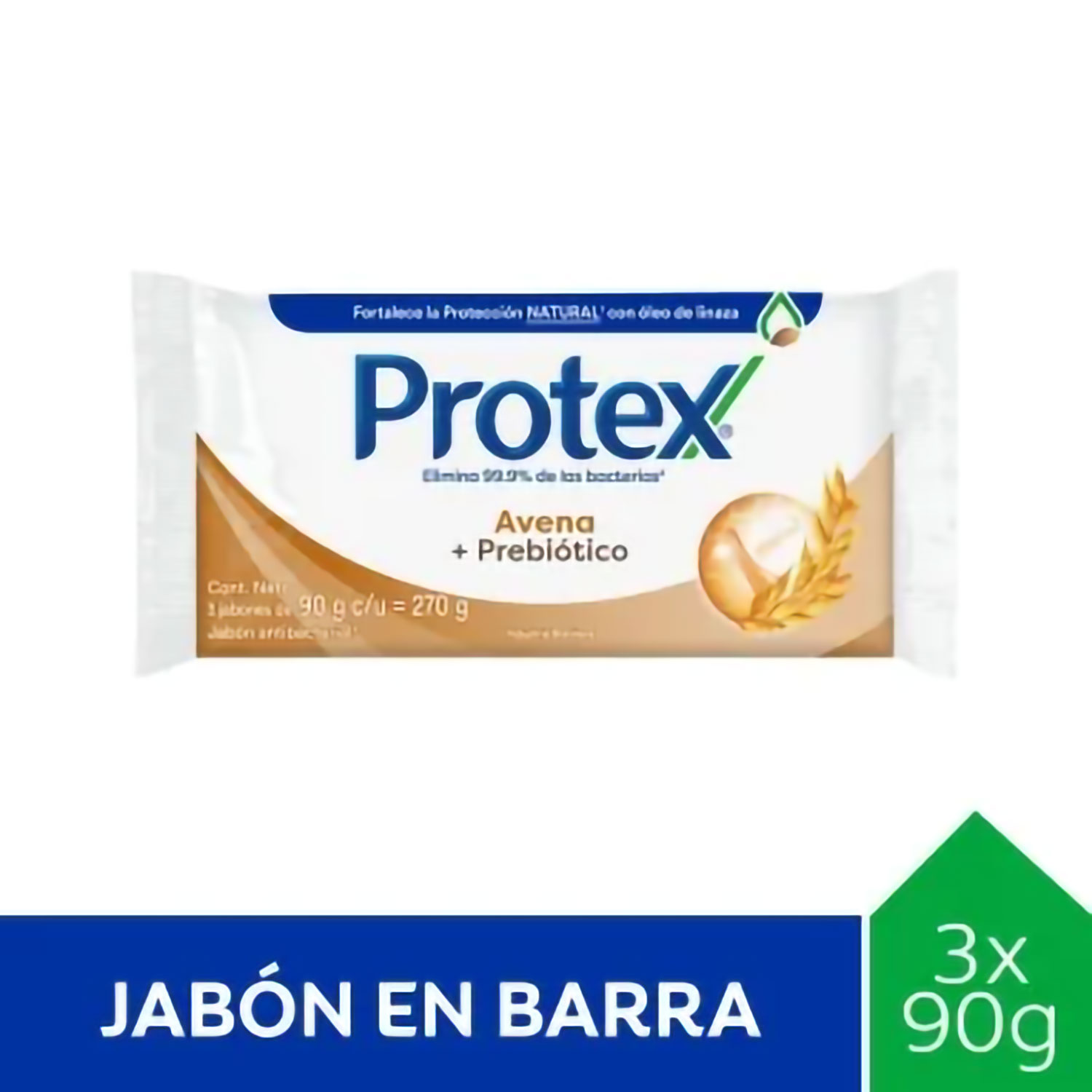 Jabon en Barra Protex Avena y Prebioticos X 270 Gr - Imagen 2