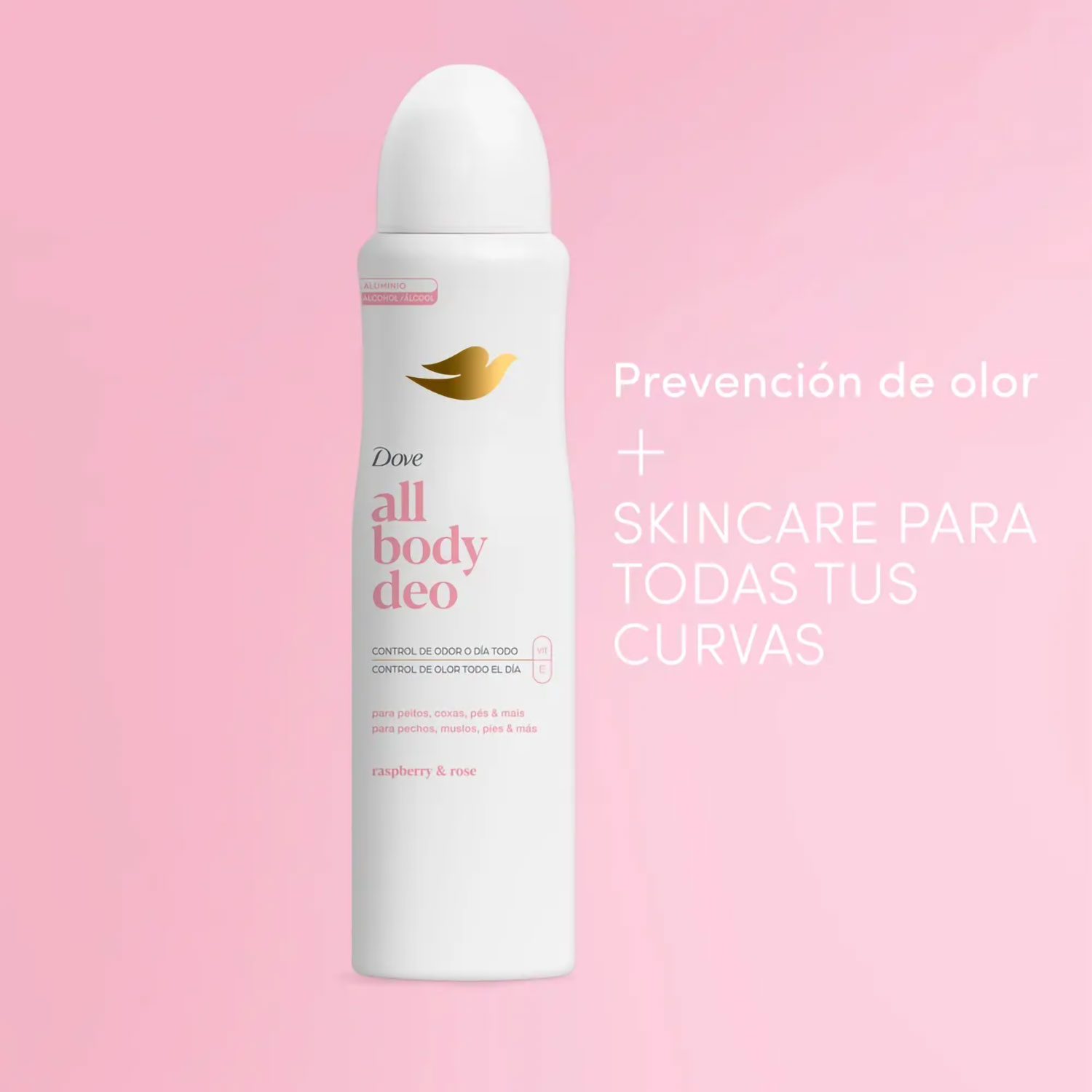 Desodorante Corporal Dove All Body Deo Raperry And Rose X 150 Ml - Imagen 3