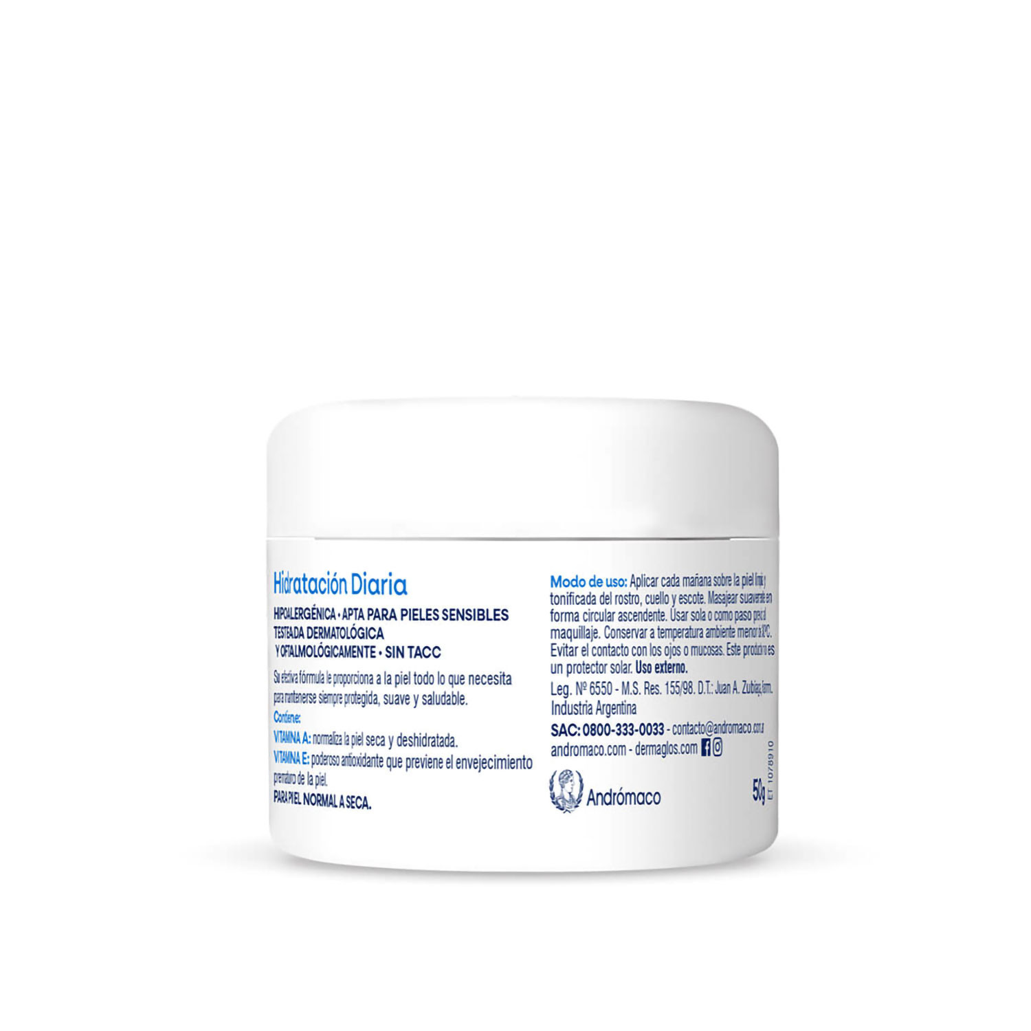 Crema Hidratante Dermaglos Facial Piel Equilibrada a Seca X 50 Gr - Imagen 3