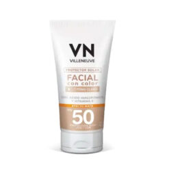 Protector Solar Facial Villeneuve  FPS 50 Efecto Mate Tono Claro X 50 Ml