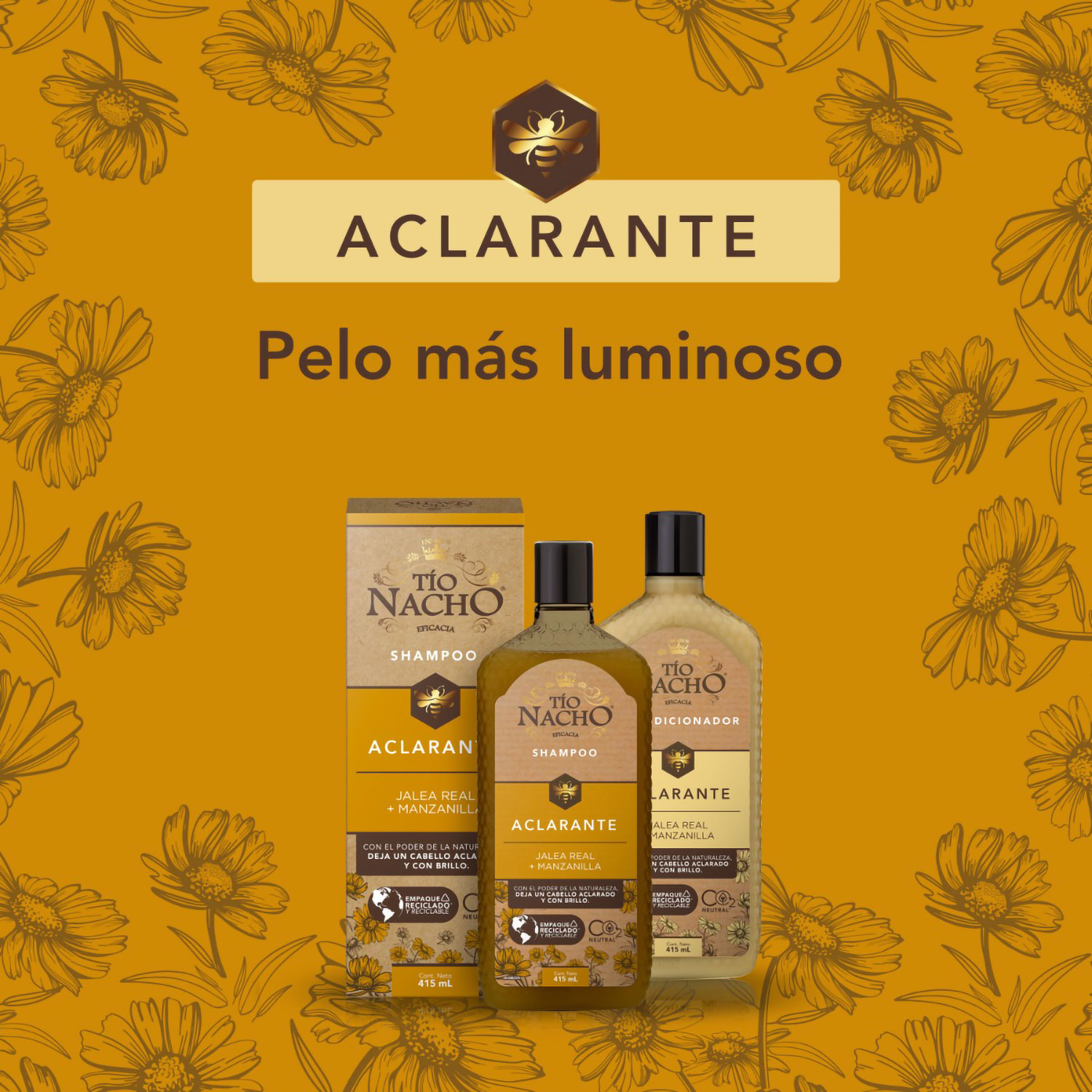 Shampoo Tio Nacho Aclarante X 415 Ml - Imagen 4