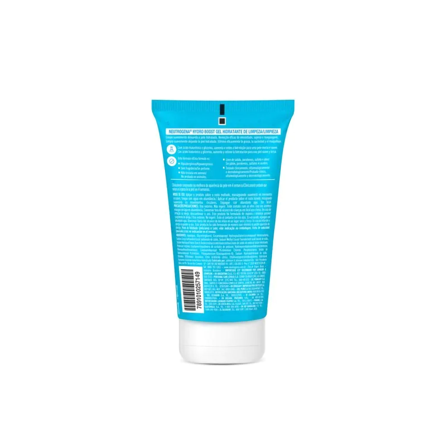 Gel Hidratante De Limpieza Neutrogena Hydro Boost Piel Normal A Sensible X 150 Ml - Imagen 2