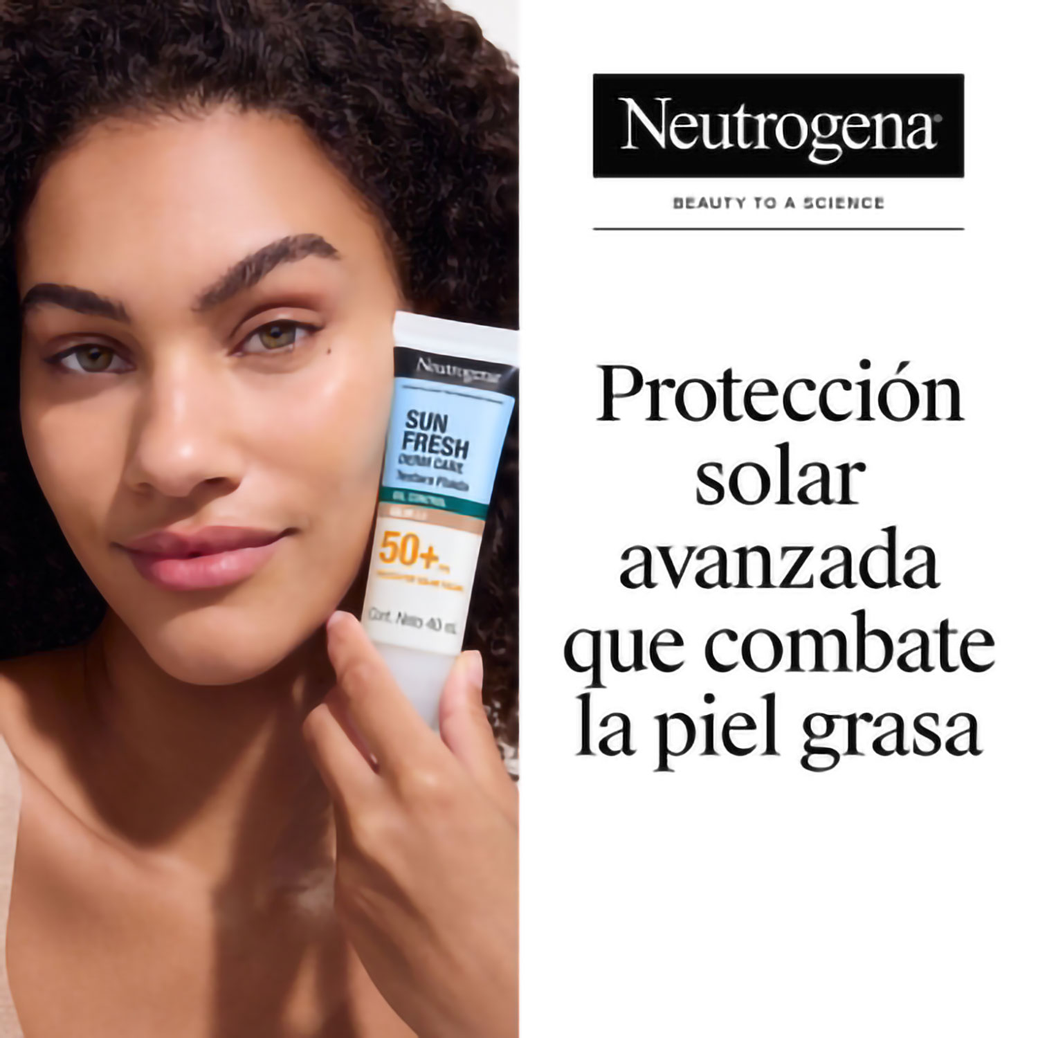 Protector Solar Facial Neutrogena Sun Fresh FPS 50 Color 2.0 X 40 Ml - Imagen 3
