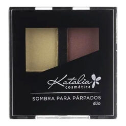 Sombra De Ojos Compacta Katalia Duo 13 Oro y Ciruela X 24 Gr