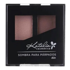 Sombra De Ojos Compacta Katalia Duo 18 Rosa y Ciruela Mate X 24 Gr