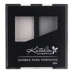 Sombra De Ojos Compacta Katalia Duo 24 Gris Y Blanco Perlado X 24 Gr