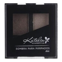 Sombra De Ojos Compacta Katalia Duo 28 Beige y Marron Mate X 24 Gr