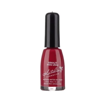 Esmalte Katalia Joya Cremoso 24 Rojo Rosado Oscuro X 10 Ml