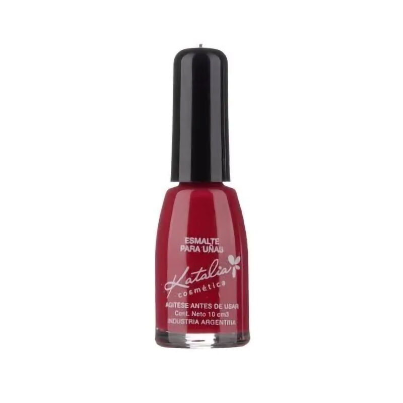 Esmalte Katalia Joya Cremoso 24 Rojo Rosado Oscuro X 10 Ml