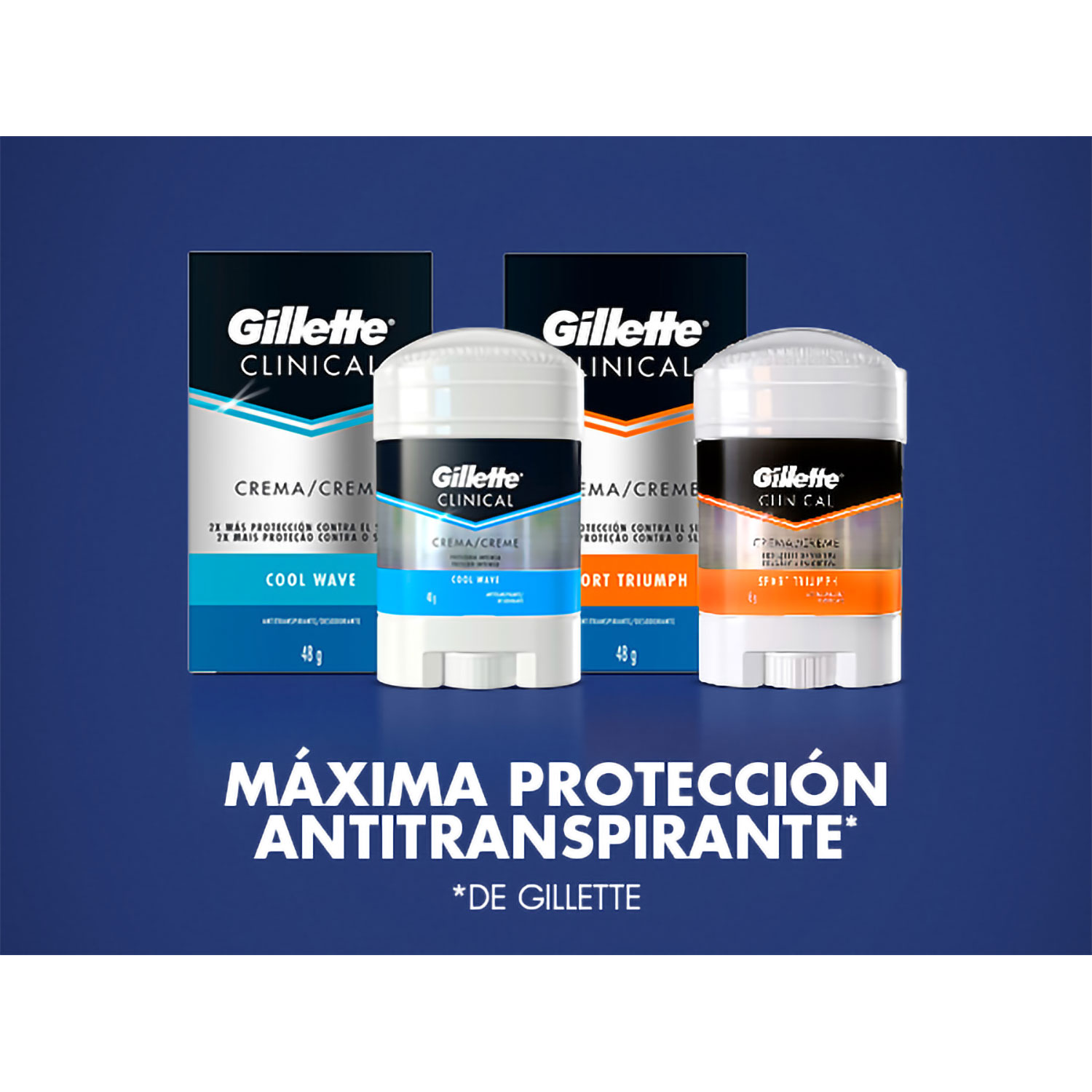 Antitranspirante Gillette Clinical Gel Cool Wave X 45 Gr - Imagen 3