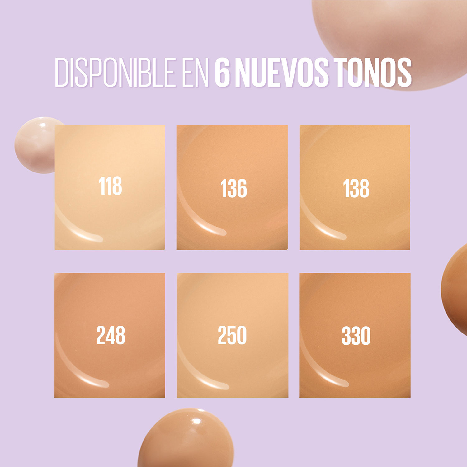 Base de maquilaje Líquida Maybelline Super Stay Lumi-Matte 250 FPS 16 X 35 Ml - Imagen 4