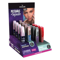 Exhibidor Máscaras de Pestañas Vogue Pestañas al Infinitto  X 12 U