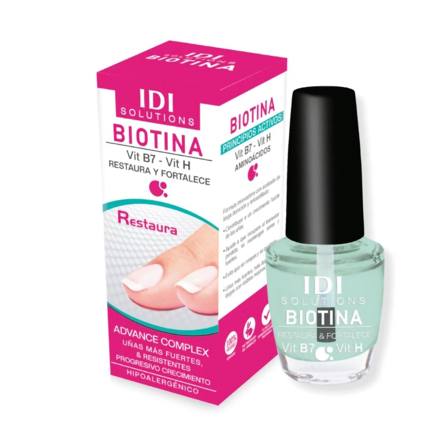 Base Repara Uñas Idi Solutions Biotina Vtamina B7 & Vitamina H X 13 Ml
