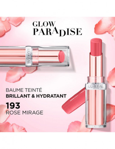 Balsamo Labial Loreal Glow Paradise 193 Rose Mirage X 3,8 Gr - Imagen 5