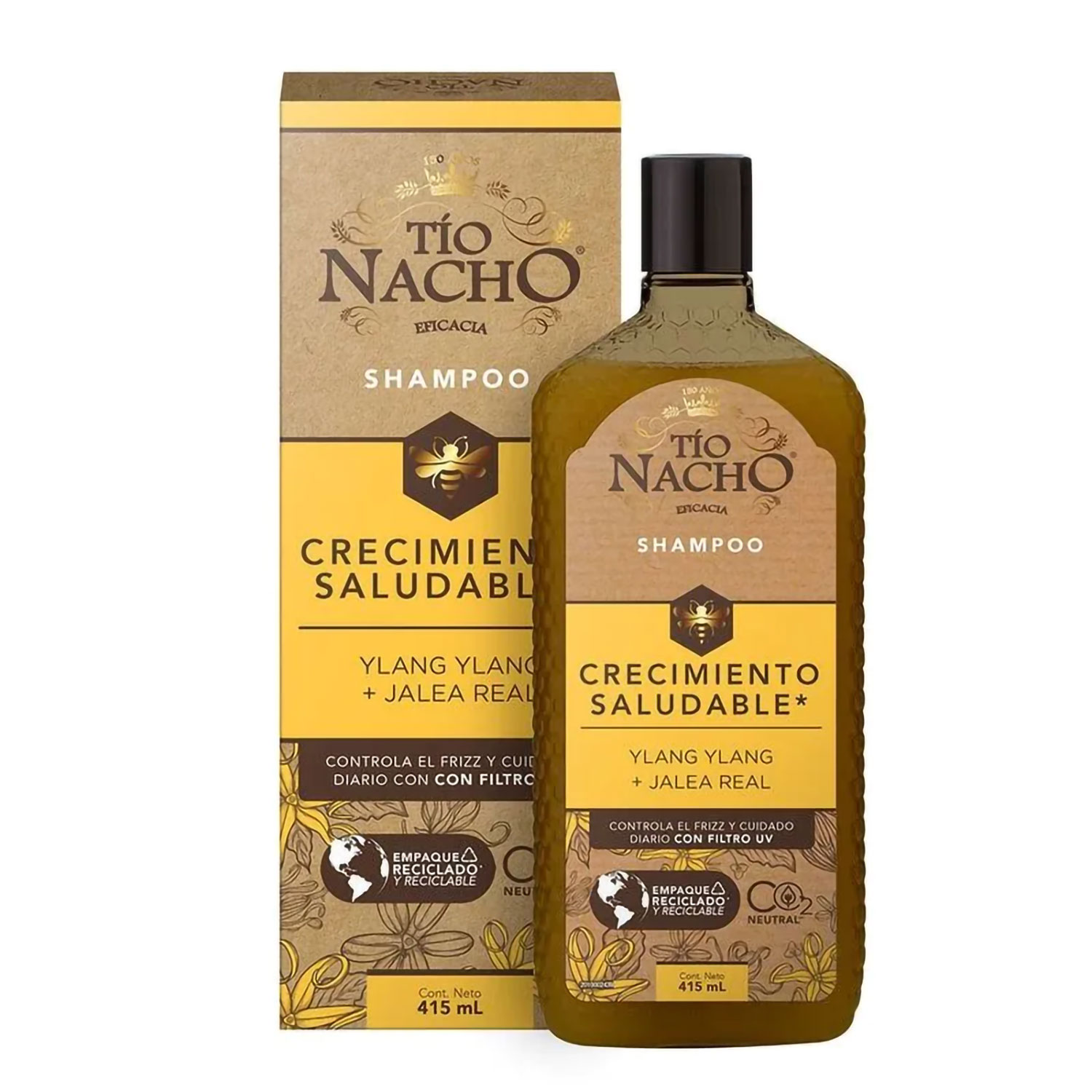 Shampoo Tio Nacho Crecimiento Saludable X 415 Ml