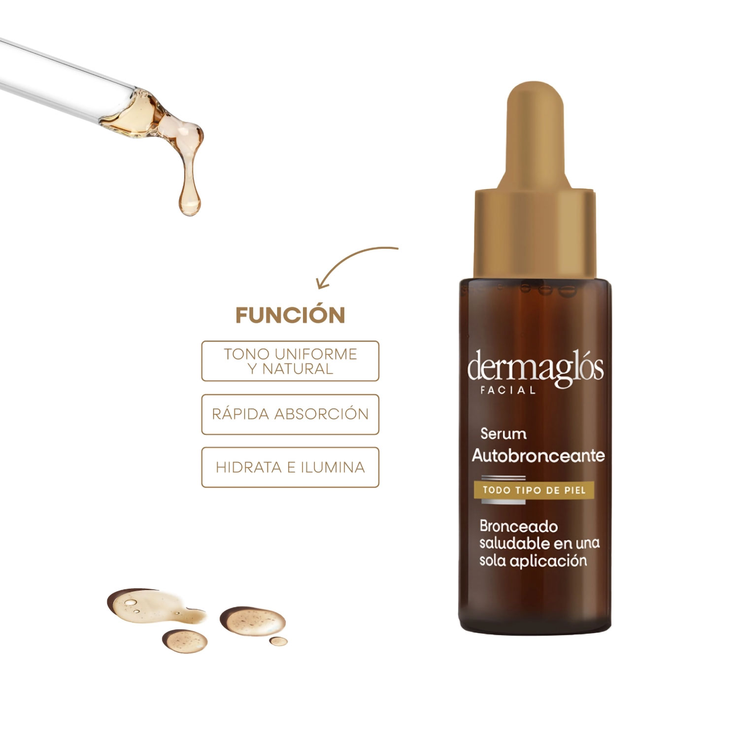 Serum Autobronceante Dermaglos Facial Todo Tipo de Piel X 25 Ml - Imagen 5