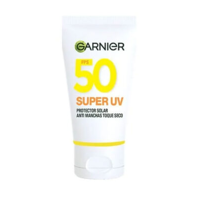 Serum Protector Solar Facial Garnier Super UV FPS 50 Anti Manchas Toque Seco X 40 Ml