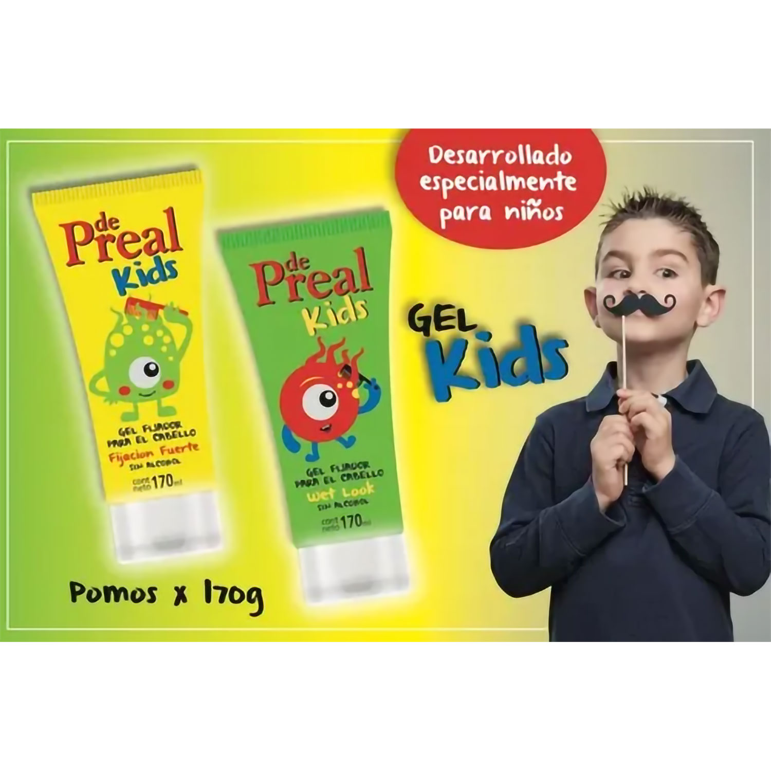Gel Fijador Preal Kids Fuerte X 170 Ml - Imagen 2