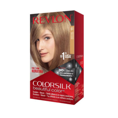 Kit de Tintura Permanente Revlon Colorsilk 61 Dark Blonde X 1 U