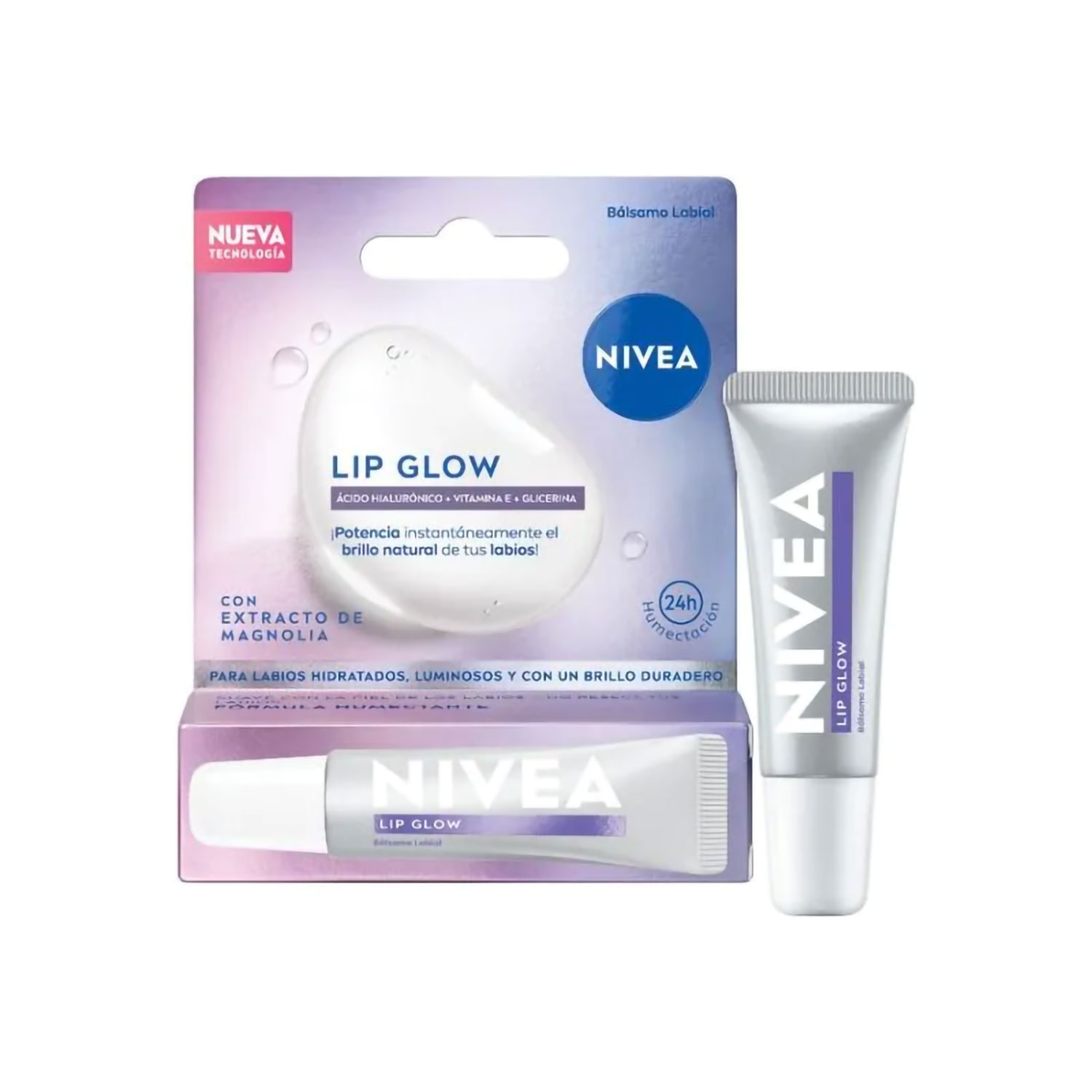 Balsamo Labial Nivea Lip Glow X 10 Ml - Imagen 3
