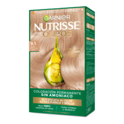 Tintura Permanente en Kit Nutrisse Oleos Sin Amoníaco 9,1 Rubio Cenizo X 1 U