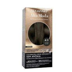Tintura Permanente en Kit Alta Moda Sin Amoníaco 4 Castaño X 1 U