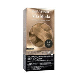 Tintura Permanente en Kit Alta Moda Sin Amoníaco 7 Rubio X 1 U