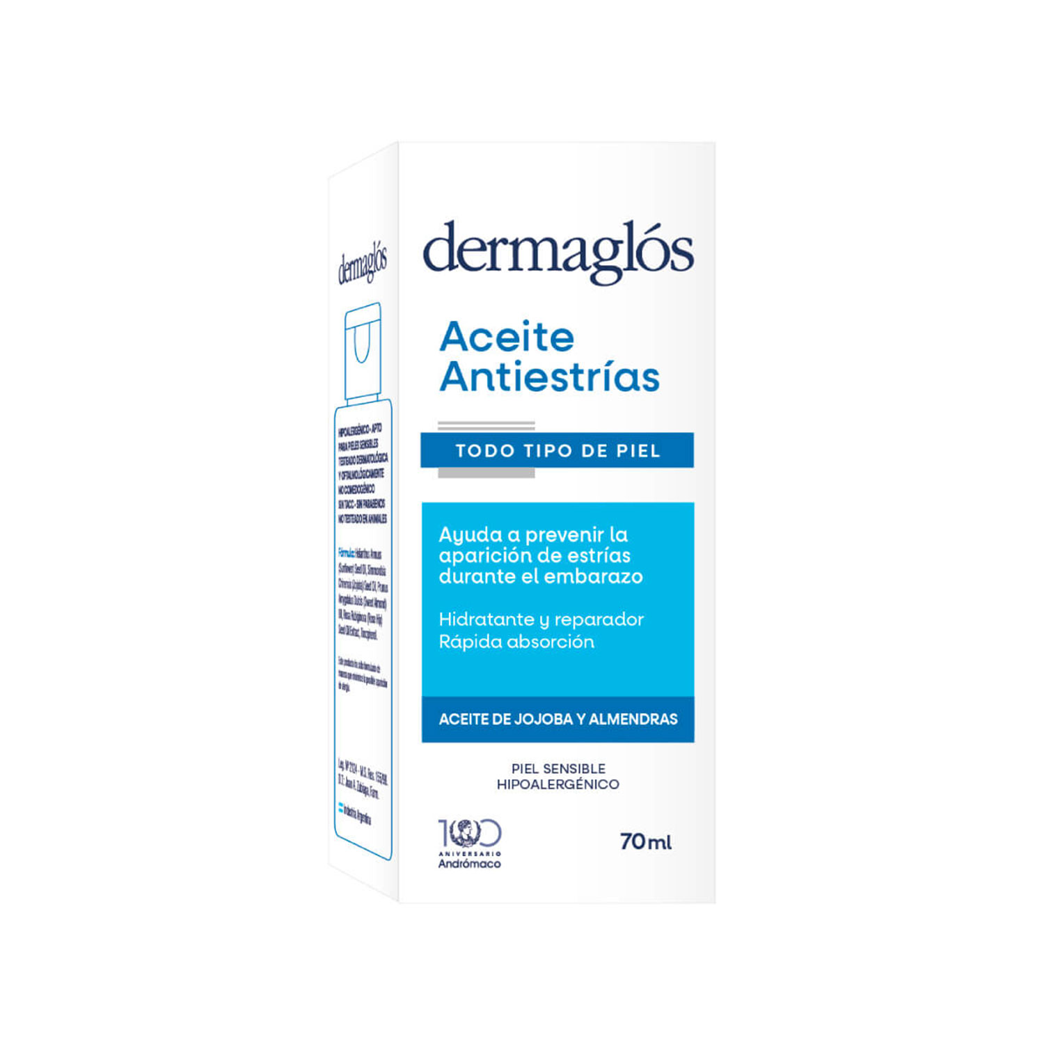 Aceite Antiestrias Dermaglos Todo Tipo De Piel X 70 Gr - Imagen 2