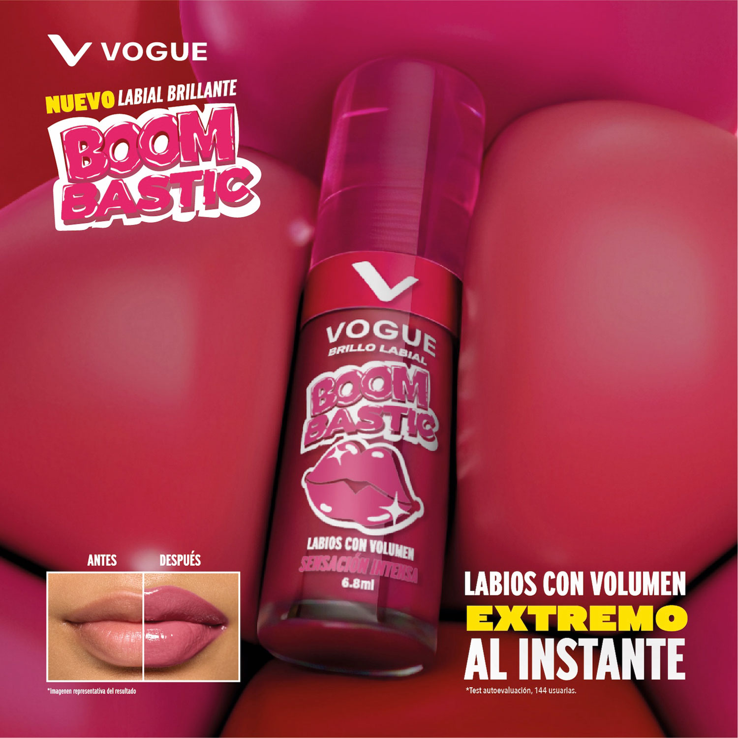 Exhibidor Labial Líquido Vogue Boombastic X 15 U - Imagen 3