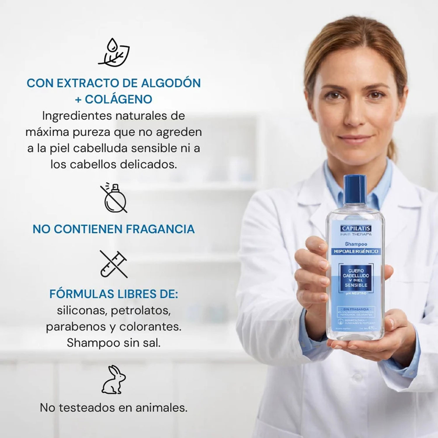 Shampoo Capilatis Hipoalergénico X 420 Ml - Imagen 3