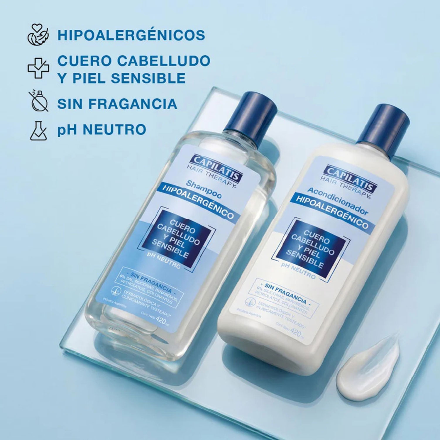 Shampoo Capilatis Hipoalergénico X 420 Ml - Imagen 4