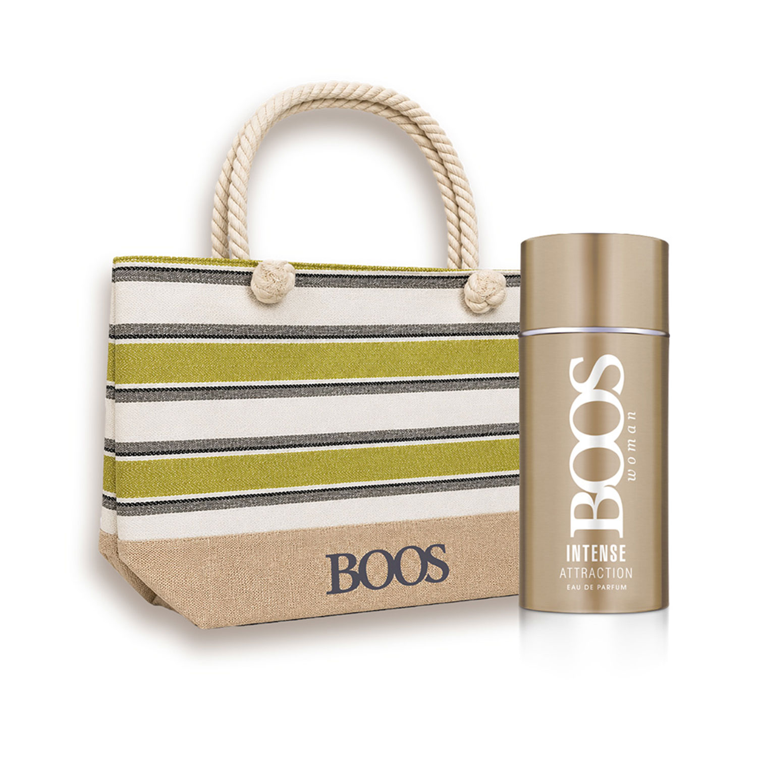 Perfume + Cartera Boos Intense Atraccion X 1 U