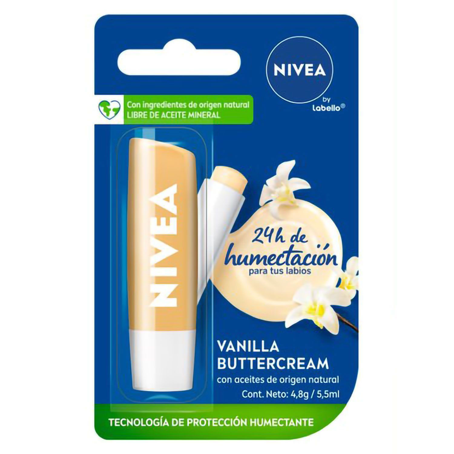 Bálsamo Labial Nivea By Labello Vainilla Shine X 1 U